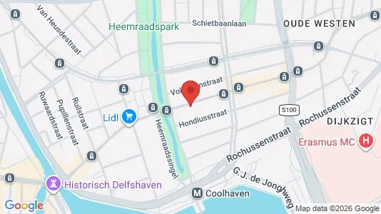 Kantorruimte for rent i Rotterdam Charlois - kort over placeringen