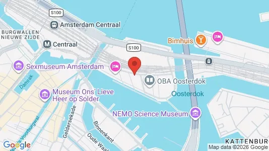 Bedrijfsruimtes for rent i Amsterdam Centrum - kort over placeringen