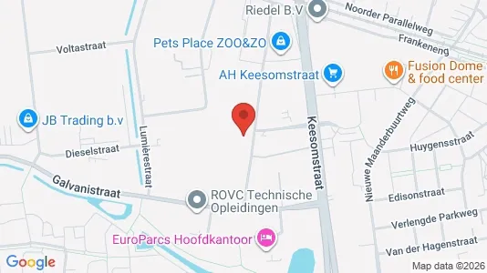 Kantorruimte for rent i Ede - kort over placeringen