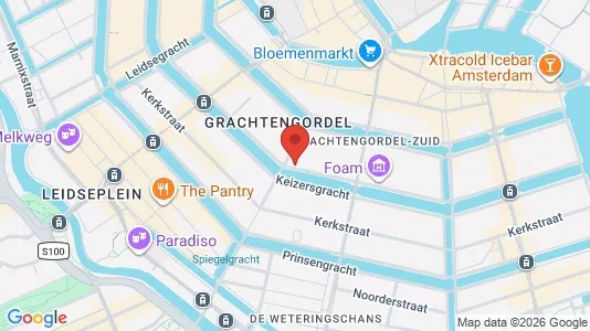 Kantorruimte for rent i Amsterdam Centrum - kort over placeringen