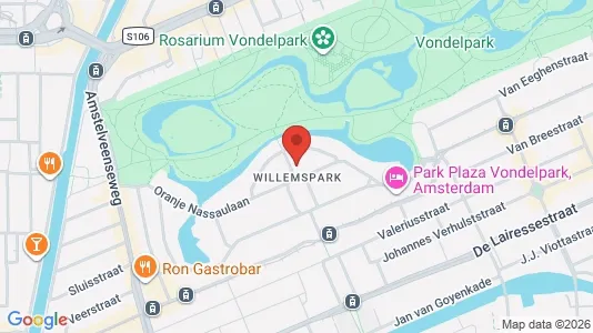 Kantorruimte for rent i Amsterdam Oud-Zuid - kort over placeringen