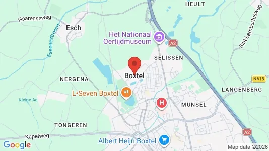 Horeca panden for rent i Boxtel - kort over placeringen