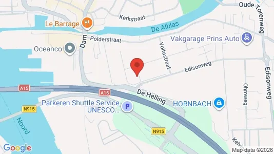 Bedrijfsruimtes for rent i Alblasserdam - kort over placeringen