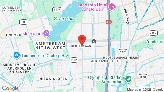 Kantorruimte for rent i Amsterdam Slotervaart - kort over placeringen