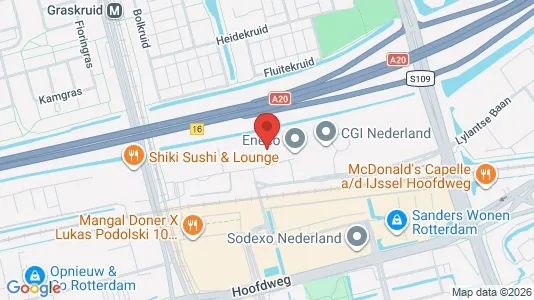 Kantorruimte for rent i Rotterdam Prins Alexander - kort over placeringen