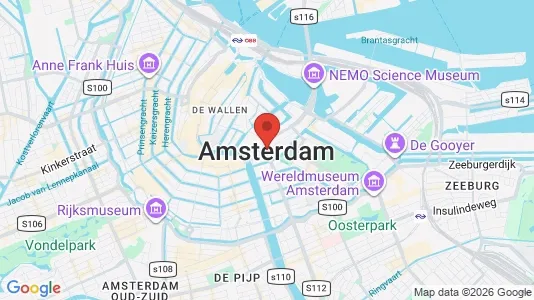 Kantorruimte for rent i Amsterdam Centrum - kort over placeringen