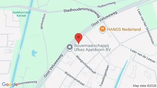 Kantorruimte for rent i Apeldoorn - kort over placeringen