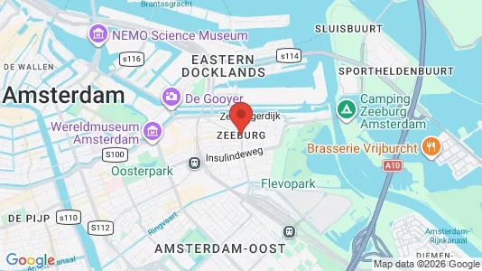 Kantorruimte for rent i Amsterdam Zeeburg - kort over placeringen