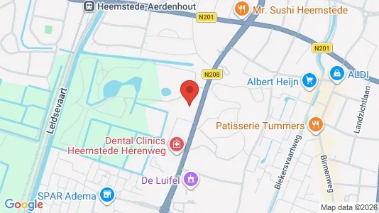 Kantorruimte for rent i Heemstede - kort over placeringen
