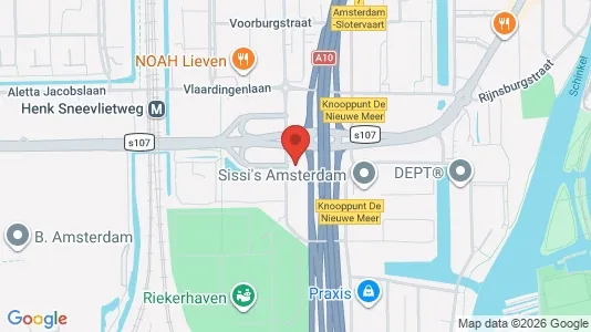 Kantorruimte for rent i Amsterdam Slotervaart - kort over placeringen