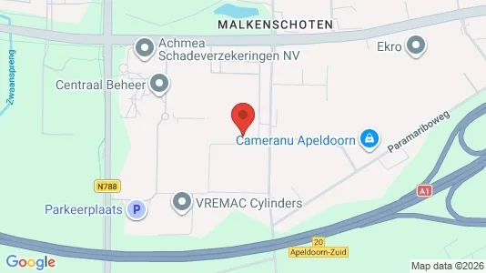 Kantorruimte for rent i Apeldoorn - kort over placeringen
