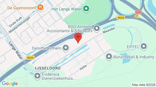 Kantorruimte for rent i Arnhem - kort over placeringen