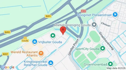 Kantorruimte for rent i Gouda - kort over placeringen