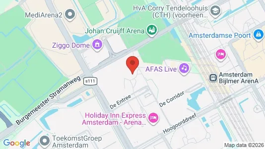 Kantorruimte for rent i Amsterdam-Zuidoost - kort over placeringen