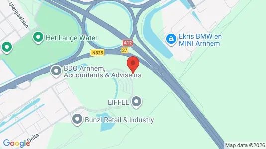 Kantorruimte for rent i Arnhem - kort over placeringen