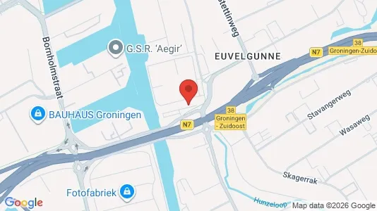 Kantorruimte for rent i Groningen - kort over placeringen