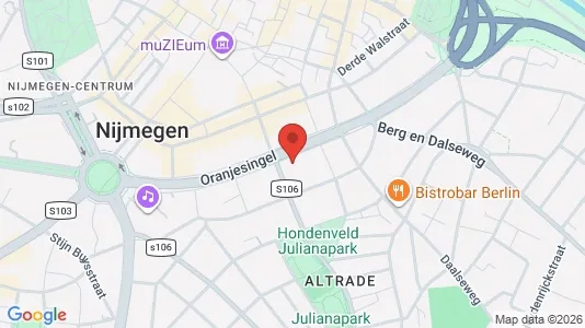 Kantorruimte for rent i Nijmegen - kort over placeringen