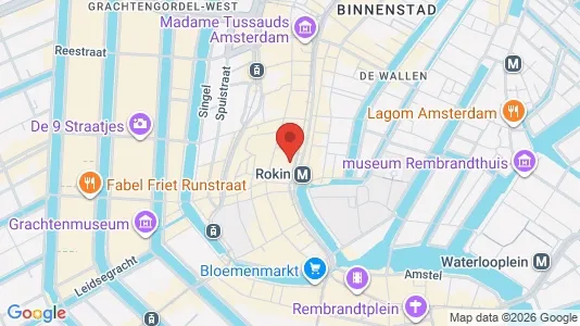 Kantorruimte for rent i Amsterdam Centrum - kort over placeringen