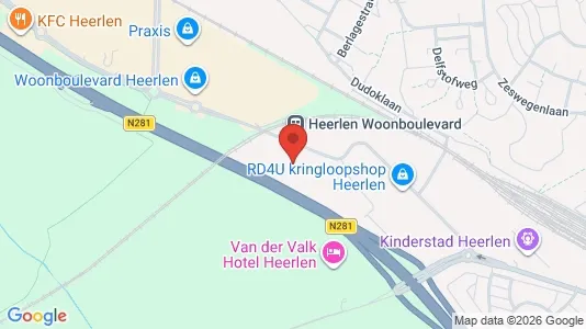Bedrijfsruimtes for sale i Heerlen - kort over placeringen