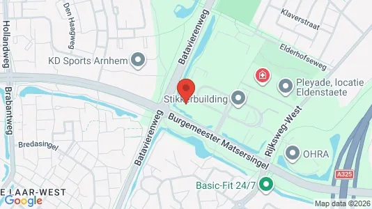 Kantorruimte for rent i Arnhem - kort over placeringen
