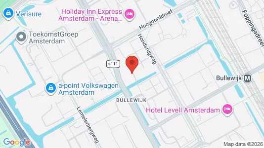 Kantorruimte for rent i Amsterdam-Zuidoost - kort over placeringen