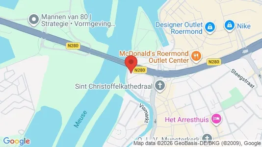 Kantorruimte for rent i Roermond - kort over placeringen