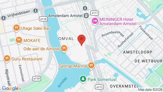 Kantorruimte for rent i Amsterdam Oost-Watergraafsmeer - kort over placeringen