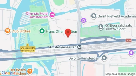 Kantorruimte for rent i Amsterdam Oud-Zuid - kort over placeringen