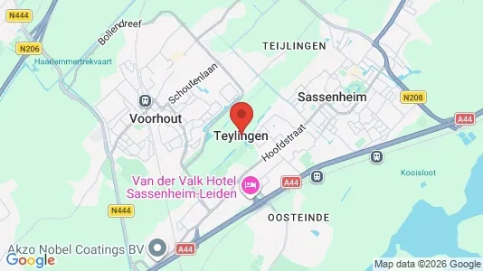 Horeca panden for sale i Teylingen - kort over placeringen