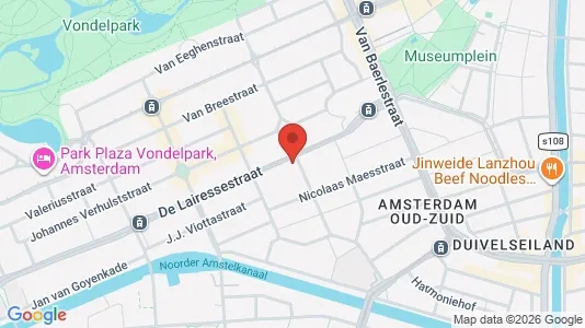 Kantorruimte for rent i Amsterdam Oud-Zuid - kort over placeringen