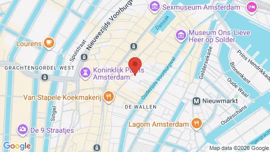 Kantorruimte for rent i Amsterdam Centrum - kort over placeringen