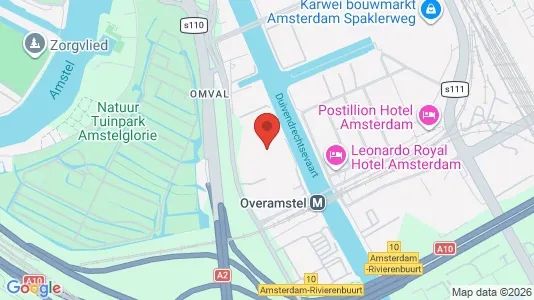 Kantorruimte for rent i Amsterdam Oost-Watergraafsmeer - kort over placeringen