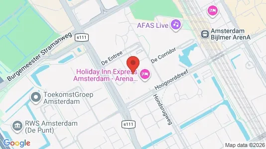 Kantorruimte for rent i Amsterdam-Zuidoost - kort over placeringen