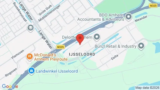 Kantorruimte for rent i Arnhem - kort over placeringen