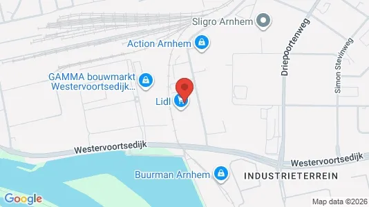 Bedrijfsruimtes for rent i Arnhem - kort over placeringen