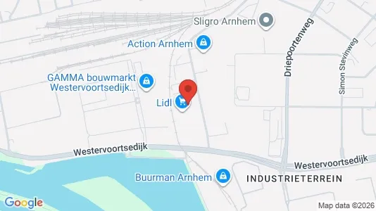 Bedrijfsruimtes for rent i Arnhem - kort over placeringen