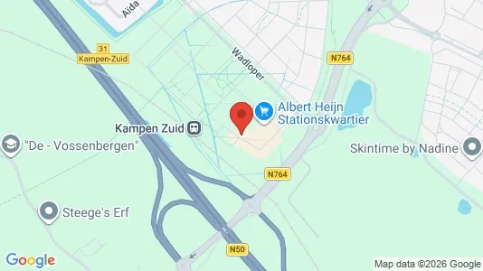 Kantorruimte for rent i Kampen - kort over placeringen