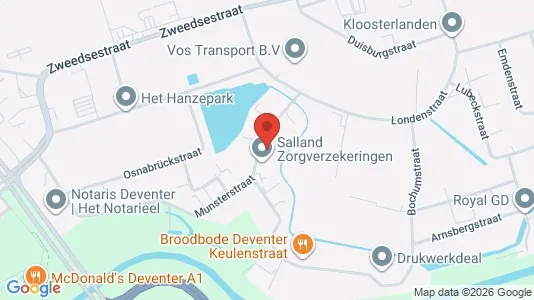 Kantorruimte for rent i Deventer - kort over placeringen