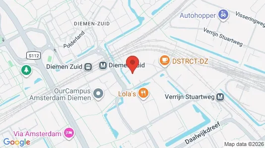 Kantorruimte for rent i Diemen - kort over placeringen