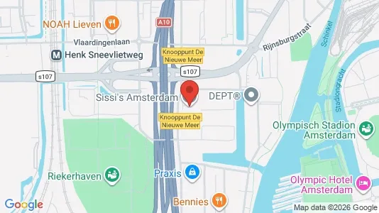 Kantorruimte for rent i Amsterdam Oud-Zuid - kort over placeringen