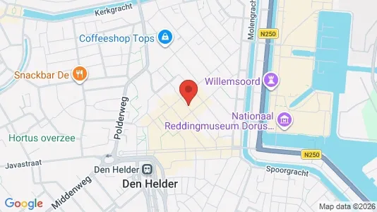 Kantorruimte for rent i Den Helder - kort over placeringen