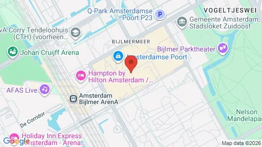 Kantorruimte for rent i Amsterdam-Zuidoost - kort over placeringen