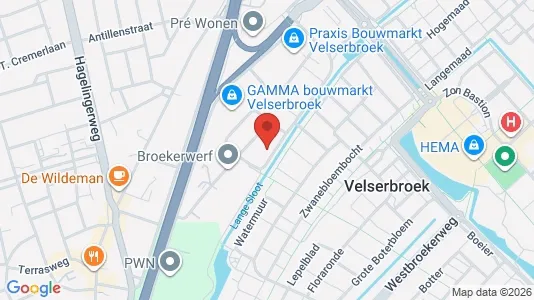 Bedrijfsruimtes for rent i Velsen - kort over placeringen