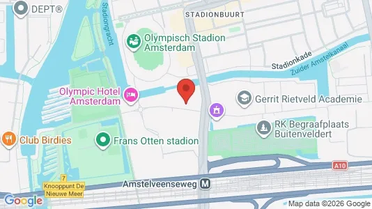 Kantorruimte for rent i Amsterdam Oud-Zuid - kort over placeringen