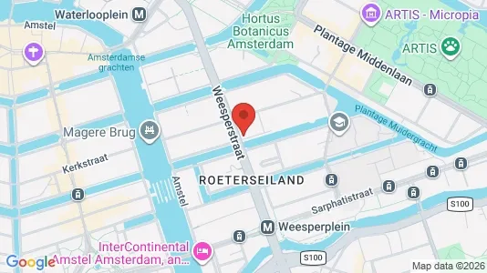 Bedrijfsruimtes for rent i Amsterdam Centrum - kort over placeringen