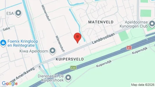 Kantorruimte for rent i Apeldoorn - kort over placeringen