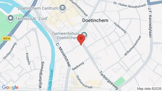 Kantorruimte for rent i Doetinchem - kort over placeringen