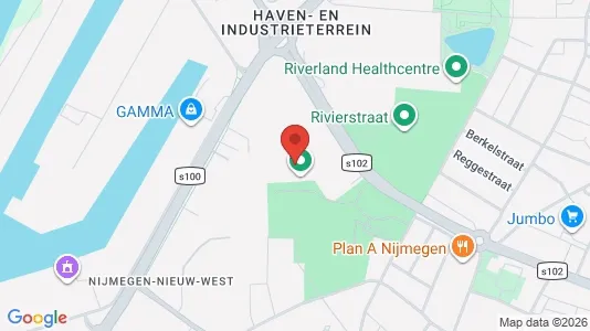 Kantorruimte for rent i Nijmegen - kort over placeringen