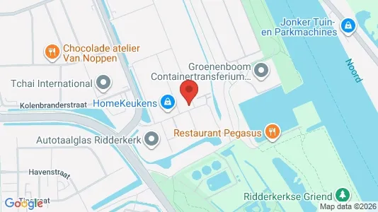 Bedrijfsruimtes for rent i Ridderkerk - kort over placeringen