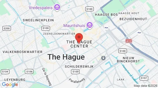 Winkels for rent i The Hague Centrum - kort over placeringen